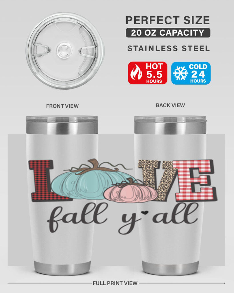 Love Fall Yall 409#- fall- Tumbler
