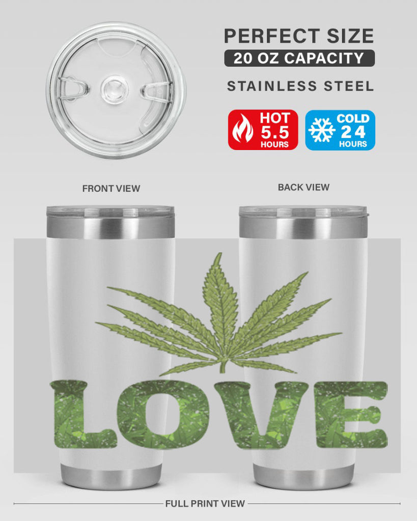 Love Sublimation 192#- marijuana- Tumbler