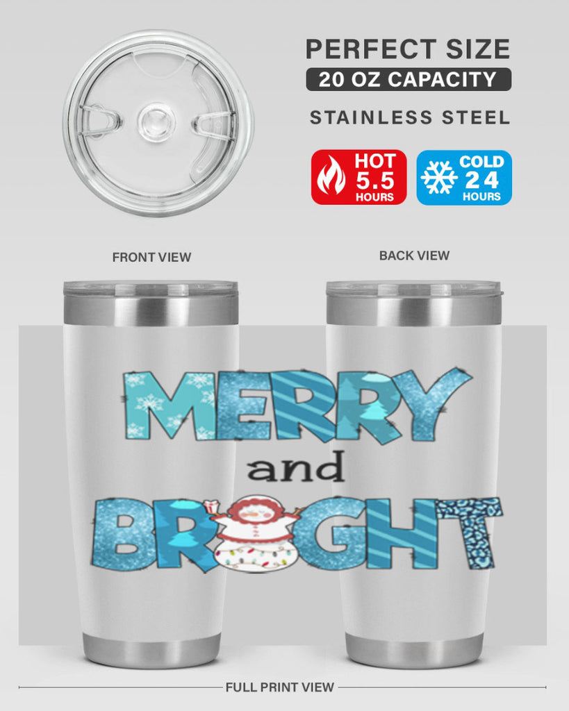 Merry and Bright 321#- winter- Tumbler