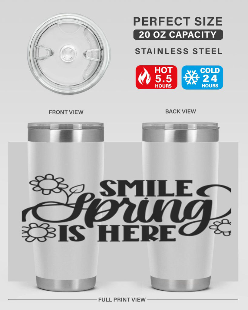 PNG_Smile Spring Is Here395#- spring- Tumbler
