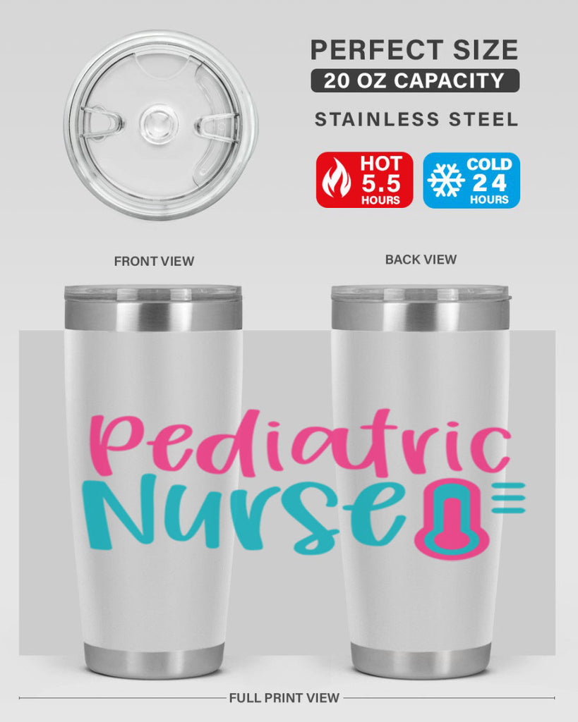 Pediatric Nurse Style 357#- nurse- tumbler