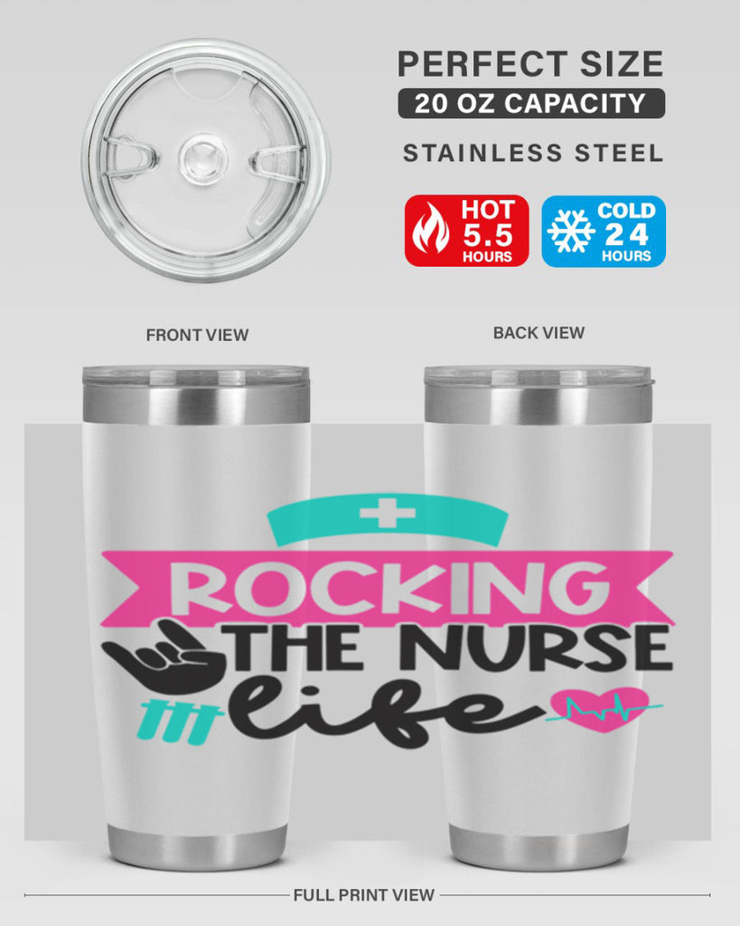 Rocking The Nurse Life Style Style 54#- nurse- tumbler