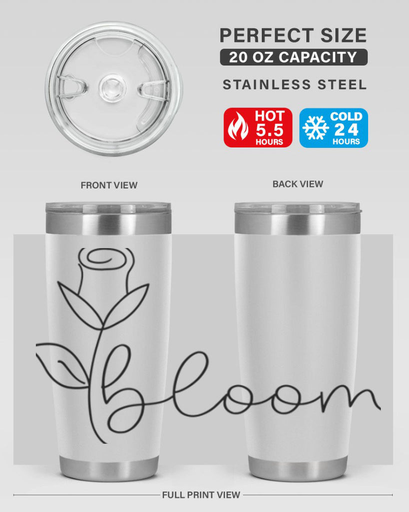Rosebud line bloom400#- spring- Tumbler