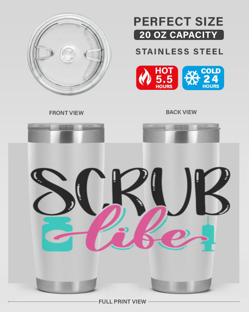 Scrub Life Style Style 46#- nurse- tumbler