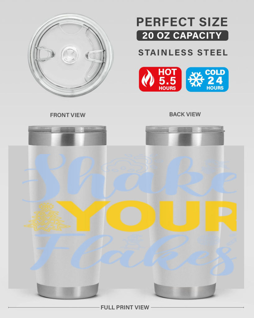 Shake your flakes361#- winter- Tumbler