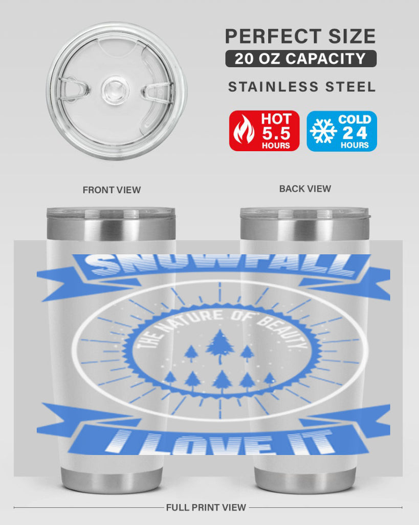 Snowfall Winter 373#- winter- Tumbler