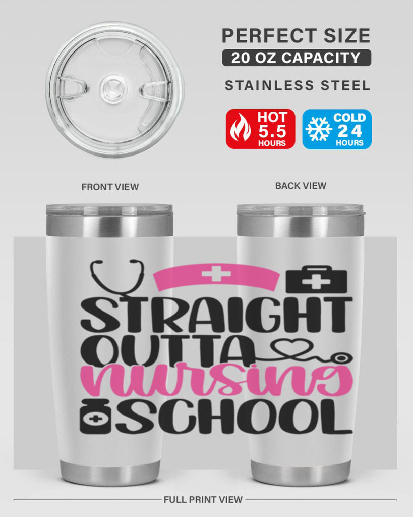 Straight Outta Nursing Style Style 26#- nurse- tumbler
