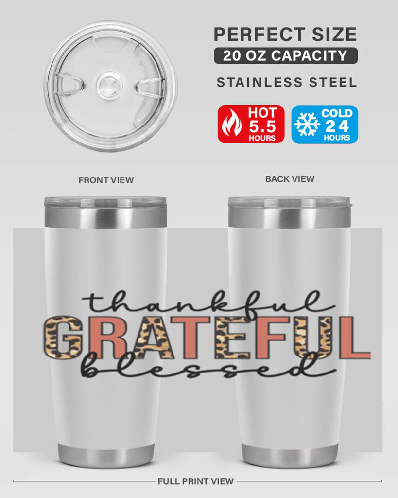Thankful grateful blessed 602#- fall- Tumbler