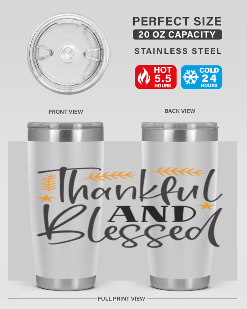 Thankfulandblessed 608#- fall- Tumbler