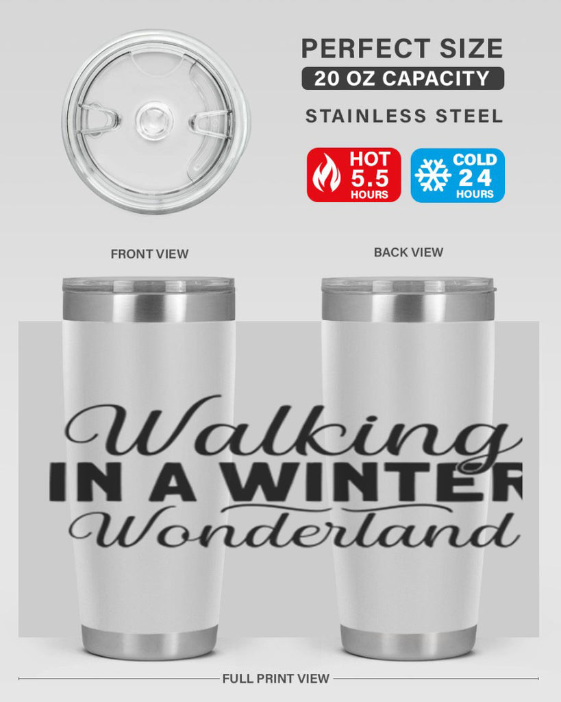 Walking in a Winter Wonderland 434#- winter- Tumbler