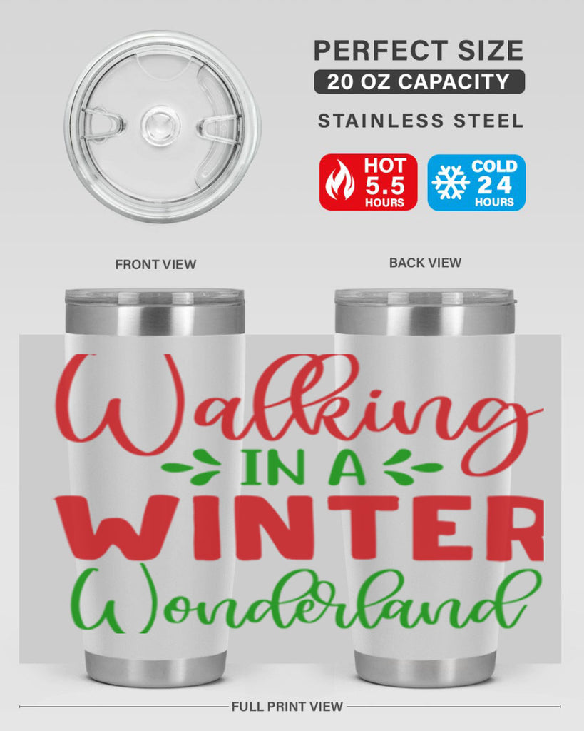 Walking in a Winter Wonderland 436#- winter- Tumbler