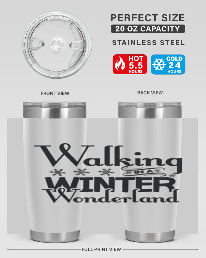 Walking in a Winter Wonderland 437#- winter- Tumbler