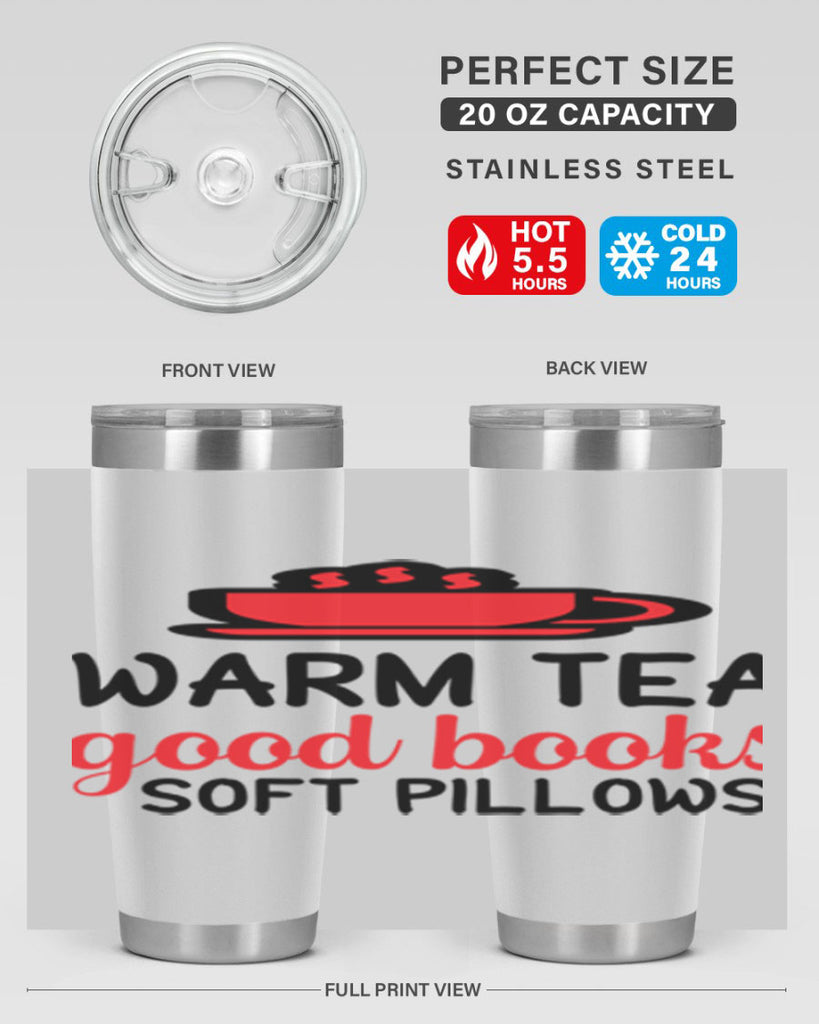 Warm tea good books soft pillows 448#- winter- Tumbler