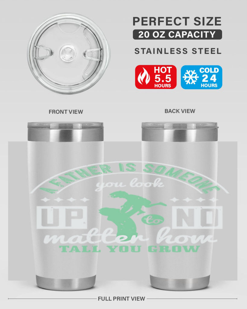 a father is someone 125#- fathers day- Tumbler