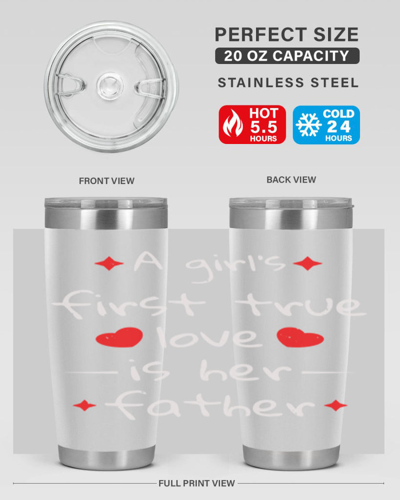 a girl’s first true 116#- fathers day- Tumbler