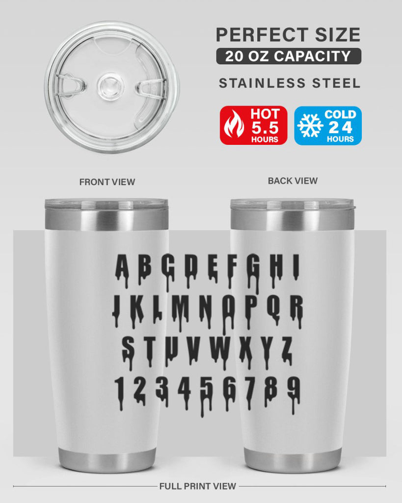 drip font 164#- black words phrases- Cotton Tank