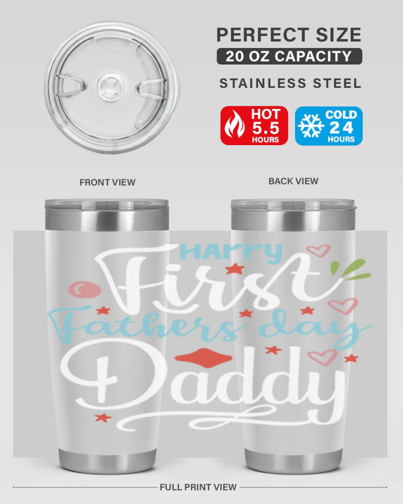 happy first fathers day daddy 89#- fathers day- Tumbler