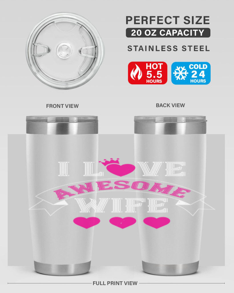 i love awesome wife 57#- valentines day- Tumbler