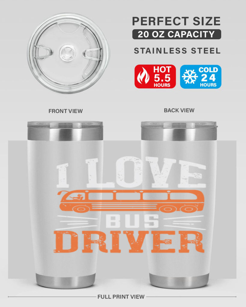 i love bus driver Style 30#- bus driver- tumbler