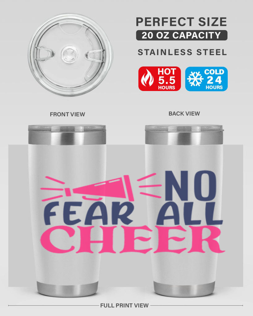 no fear all cheer 1739#- cheer- Tumbler