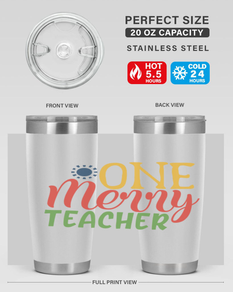 one merry teacher Style 162#- teacher- tumbler
