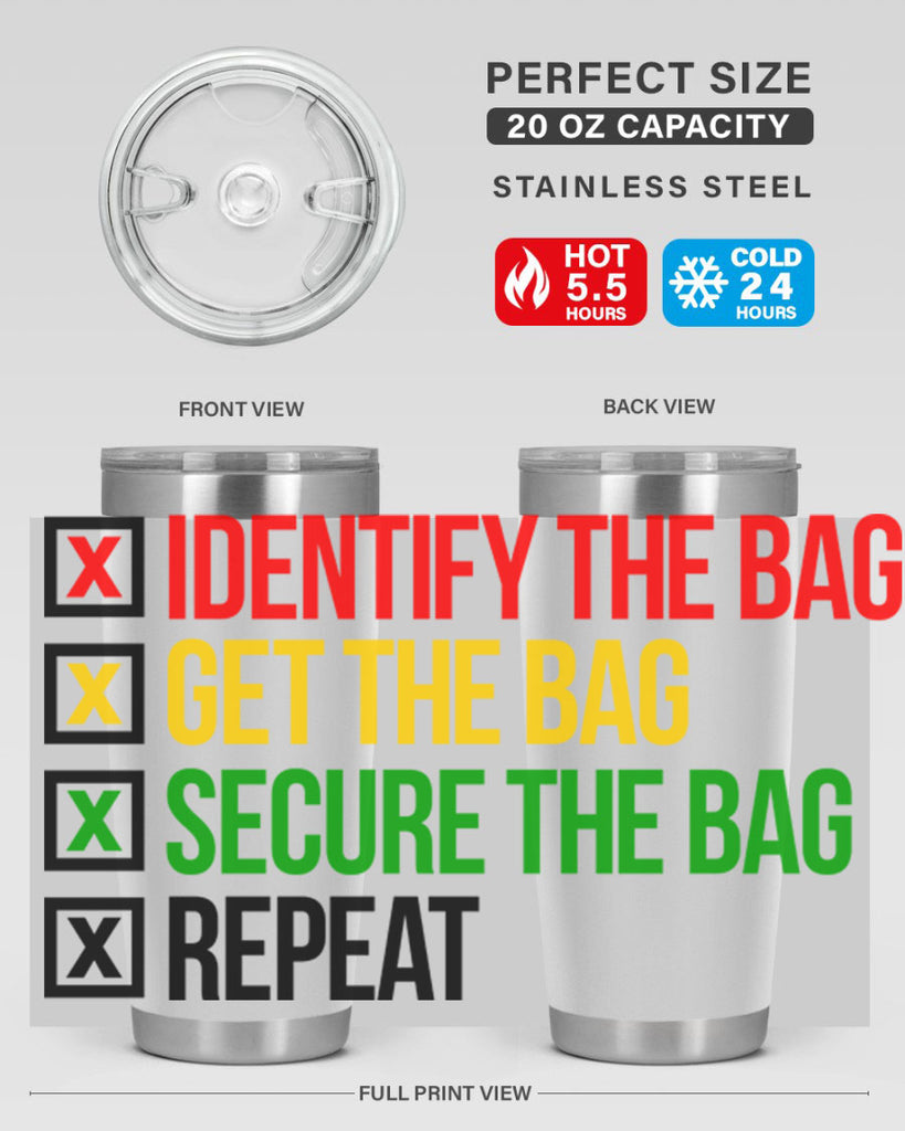 secure the bag 38#- black words phrases- Cotton Tank