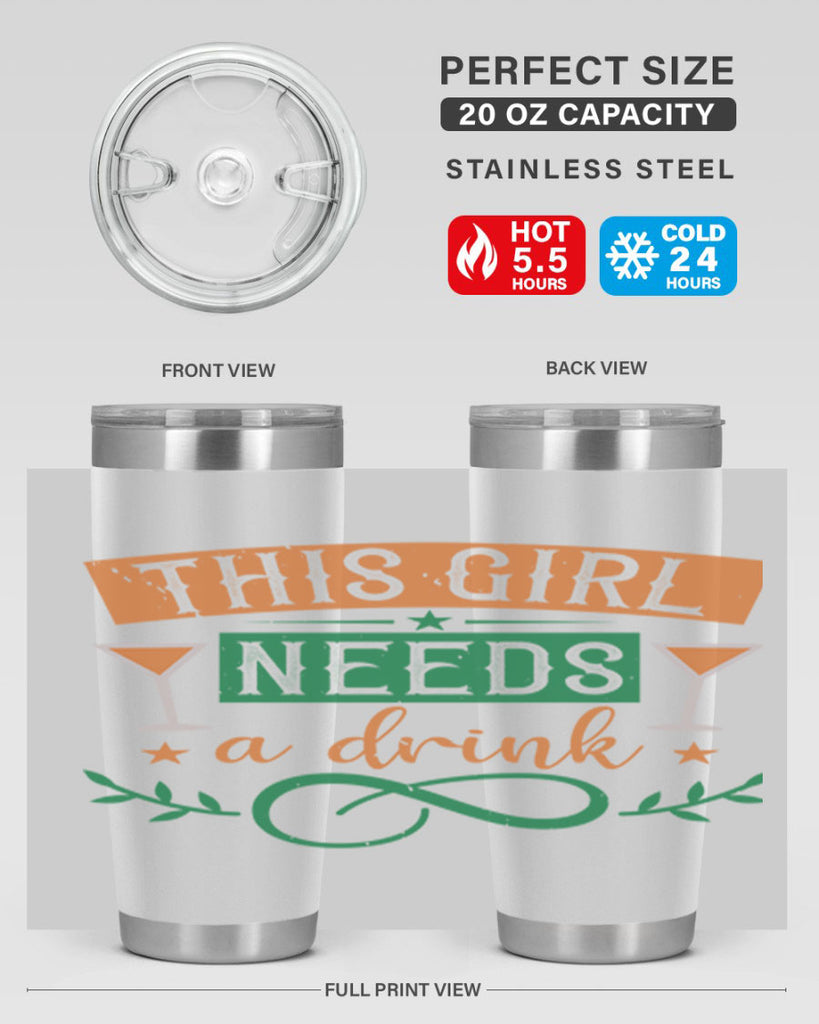 this girl needs a drink 1#- mardi gras- Tumbler