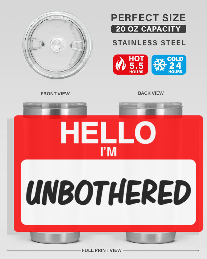 unbothered 14#- black words phrases- Cotton Tank