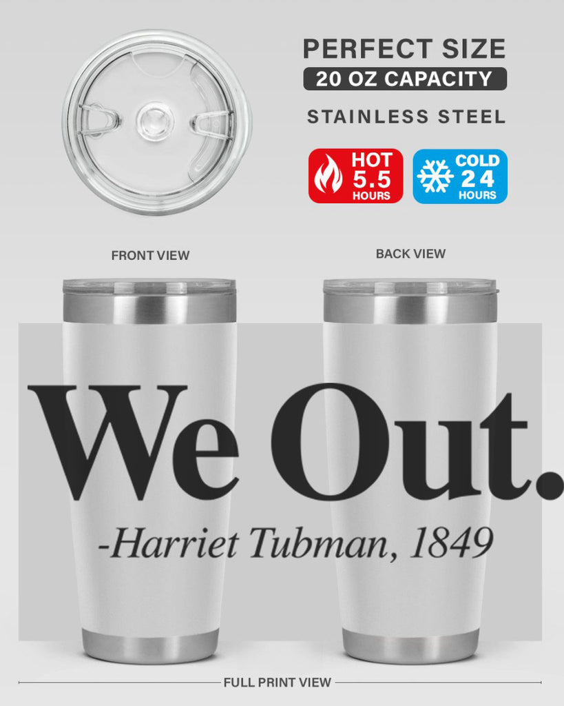 we out harriet tubman 12#- black words phrases- Cotton Tank