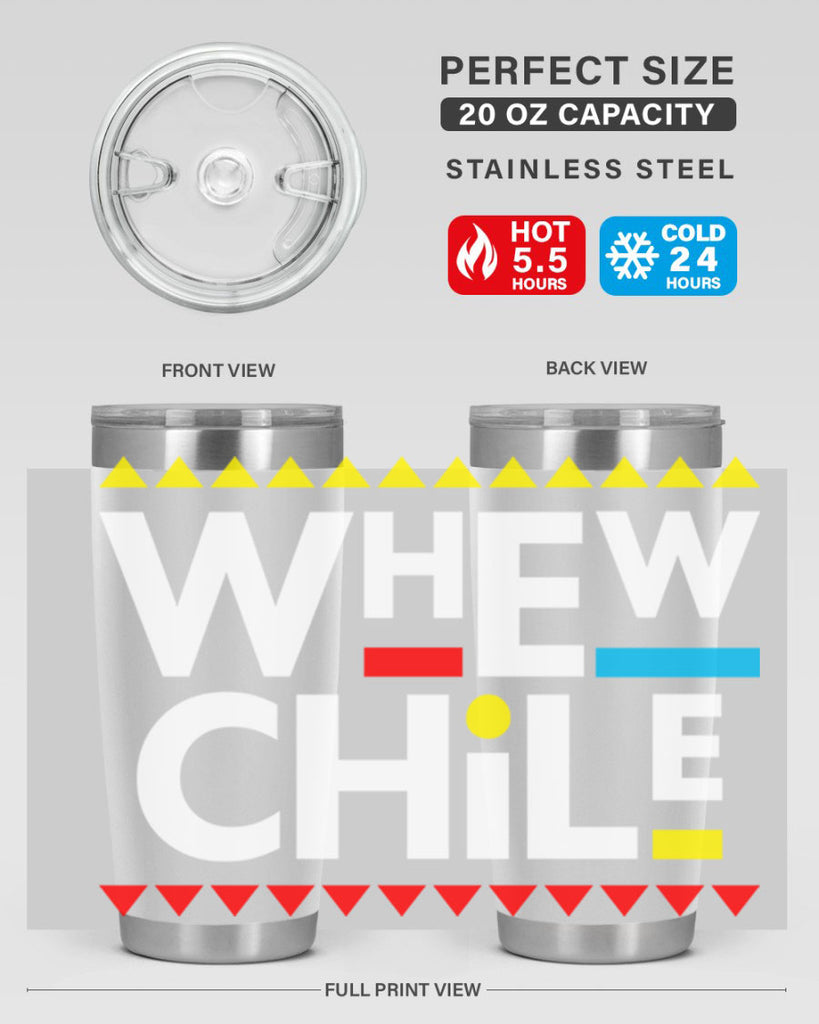 whew chile 11#- black words phrases- Cotton Tank