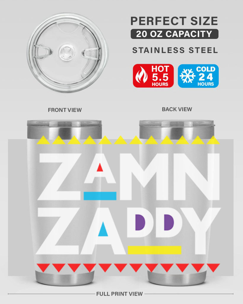 zamn zaddy 1#- black words phrases- Cotton Tank