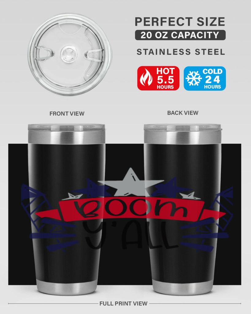 Boom Yall Style 146#- Fourt Of July- Tumbler