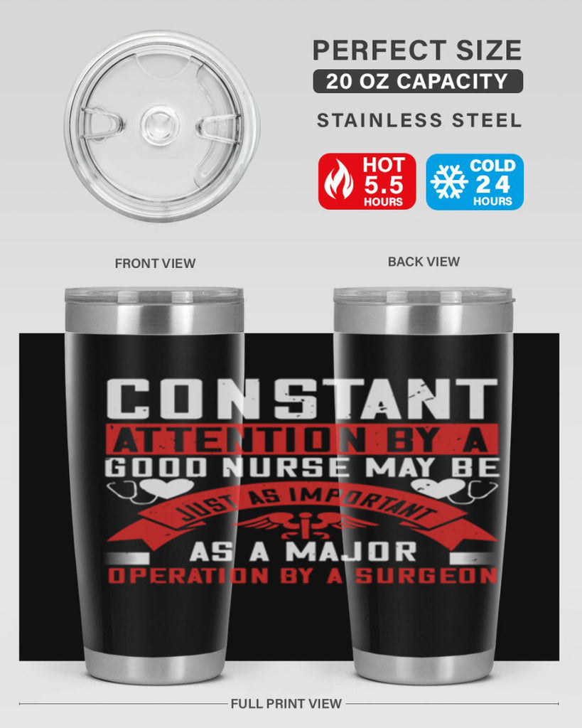 Constant attention by a good nurse may Style 408#- nurse- tumbler