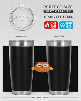 Cute Owl A TurtleRabbit 2#- owl- Tumblers