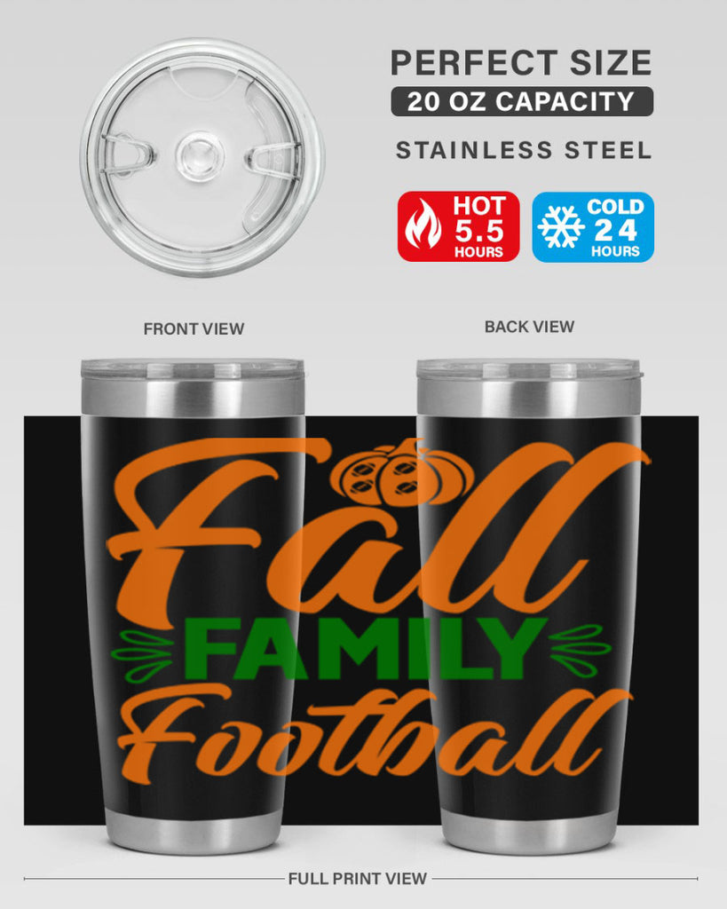 Fall Family Football 98#- fall- Tumbler