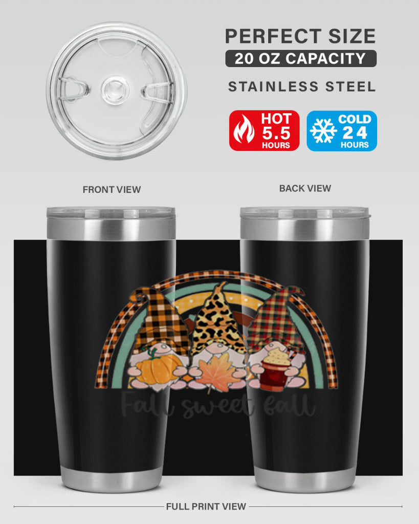 FallSweetFallGnomeRainbow 162#- fall- Tumbler