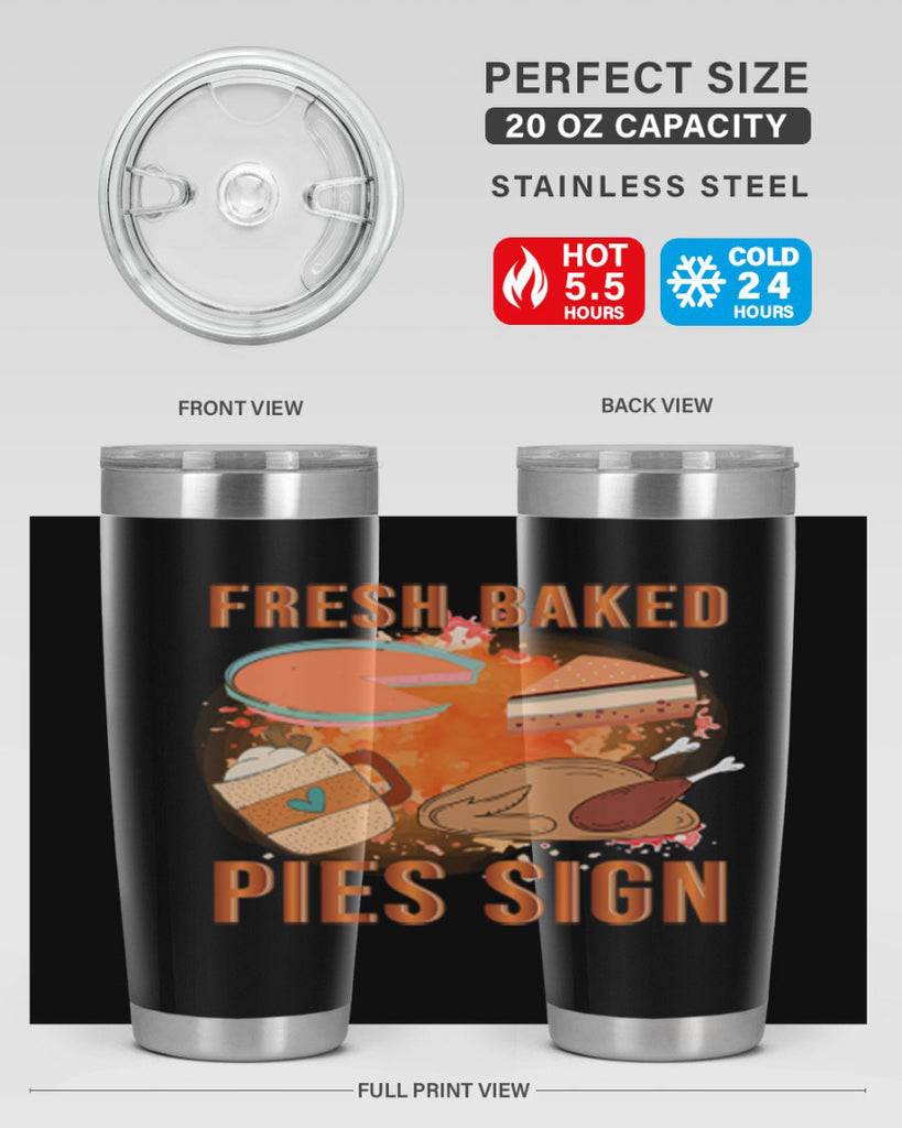 Fresh Baked Pies Sign 187#- fall- Tumbler