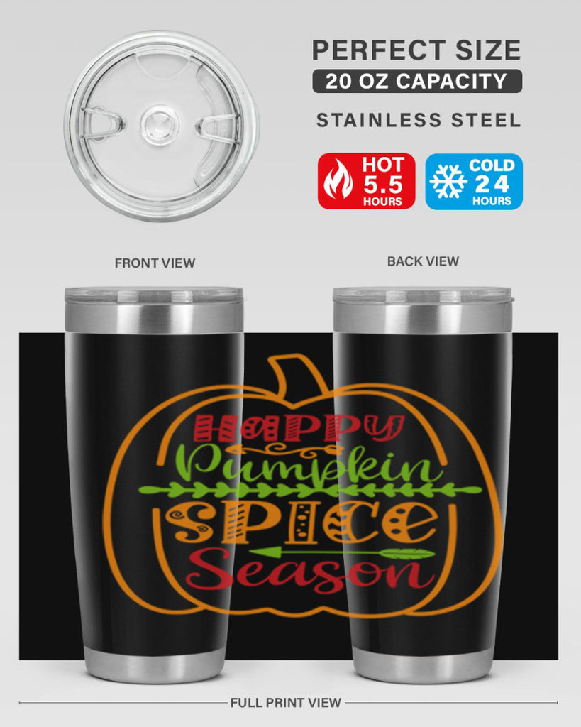 Happy Pumpkin Spice Season 243#- fall- Tumbler