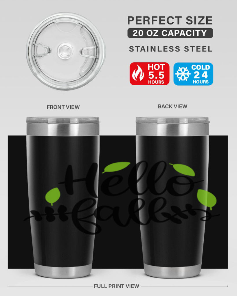 Hello Fall 283#- fall- Tumbler