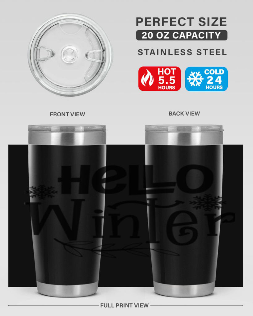 Hello Winter 168#- winter- Tumbler