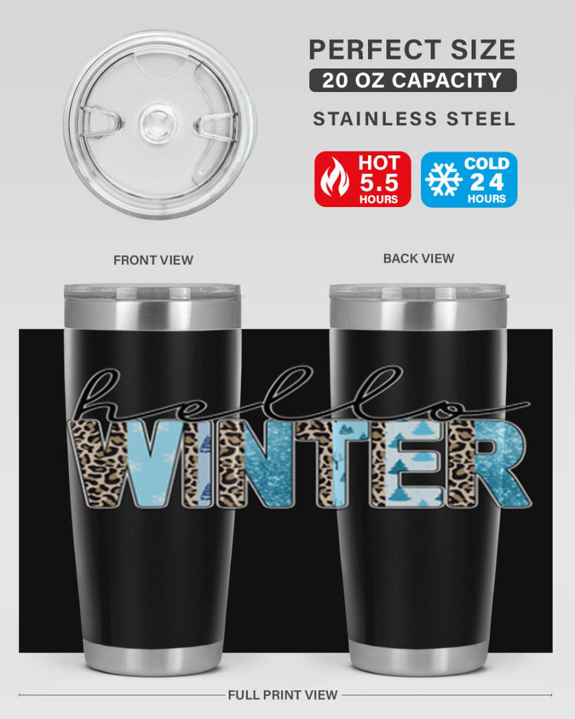 Hello Winter 189#- winter- Tumbler