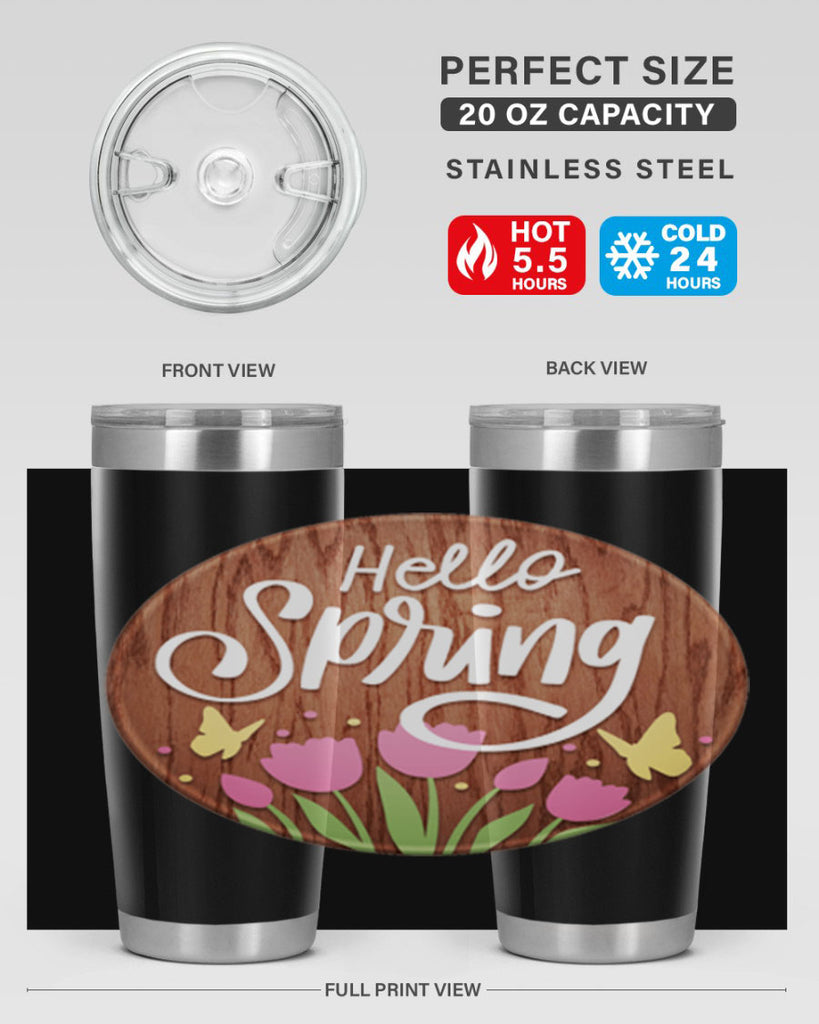 Hello spring Mockup202#- spring- Tumbler