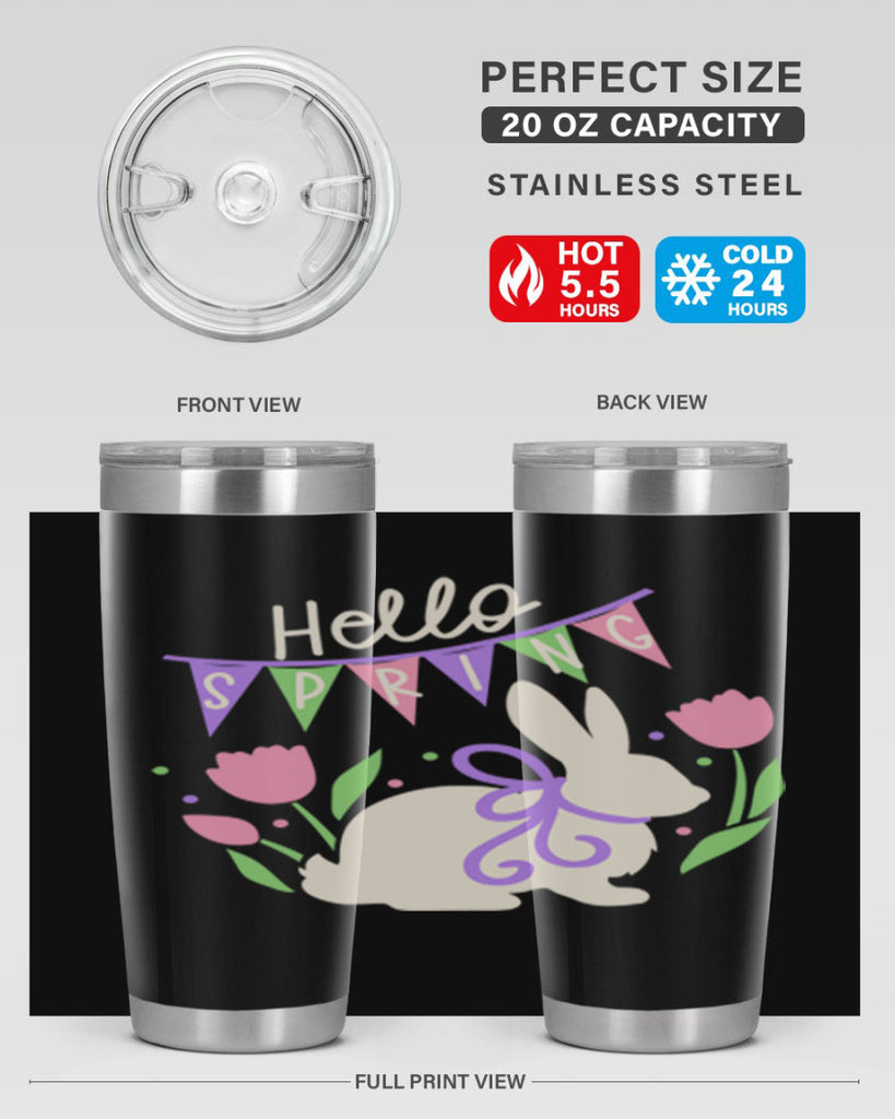 Hello spring bunny193#- spring- Tumbler