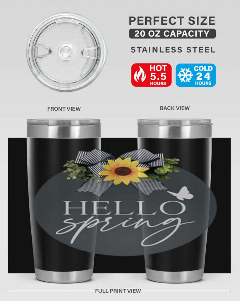 Hello spring butterfly Mockup194#- spring- Tumbler