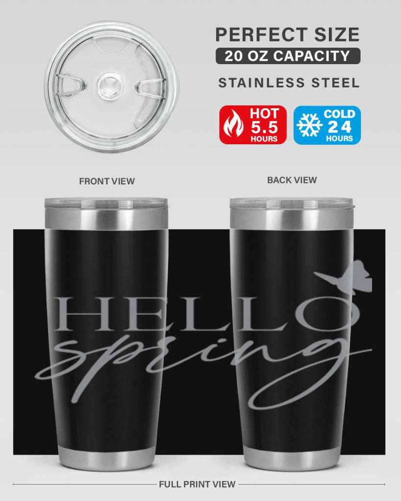 Hello spring butterfly195#- spring- Tumbler