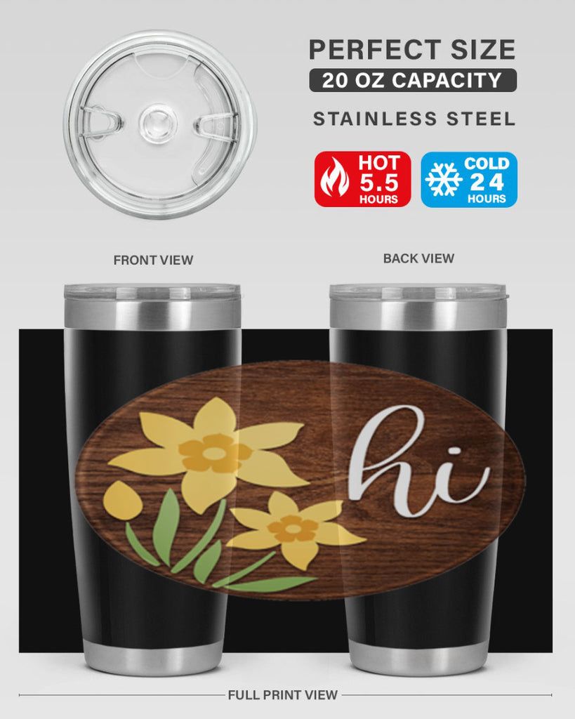 Hi daffodil flower Mockup235#- spring- Tumbler