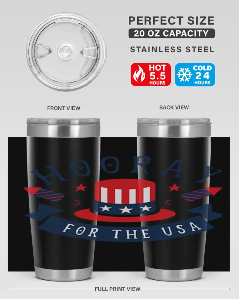 Hooray for the usa Style 42#- Fourt Of July- Tumbler