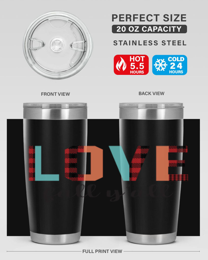 Love fall yall 411#- fall- Tumbler
