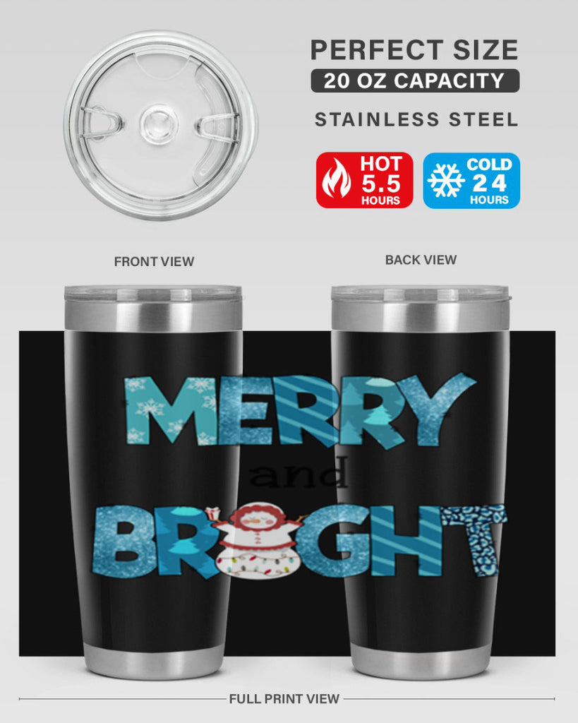 Merry and Bright 321#- winter- Tumbler