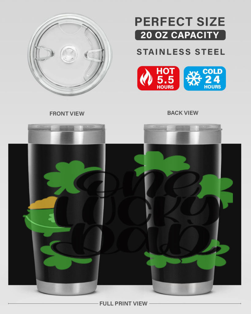 One Lucky Dad Style 43#- St Patricks Day- Tumbler